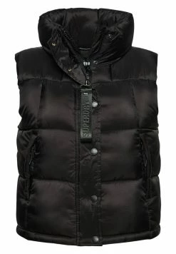Superdry MOUNTAIN - Waistcoat - Black -Superdry Shop f421afc2203d43ebb3685ad567fafef2