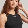 Superdry LOGO GRAPHIC - Top - Black