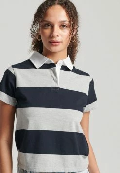 Superdry Polo Shirt - Grey Marl Navy