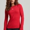 Superdry Long Sleeved Top - Carmine Red