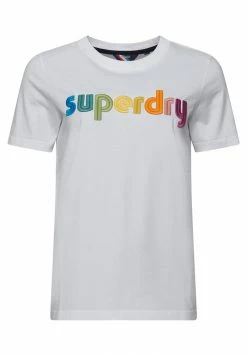 Superdry CORE LOGO RAINBOW - Print T-shirt - Optic 7 Superdry CORE LOGO RAINBOW - Print T-shirt - Optic -Superdry Shop f4f6526fba0d45a0ad591db89ea15c64