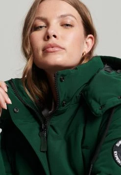 Superdry EVEREST LONGLINE PUFFER - Winter Coat - Enamel Green -Superdry Shop f4faf8fea4784aa68b661c1a224c1152