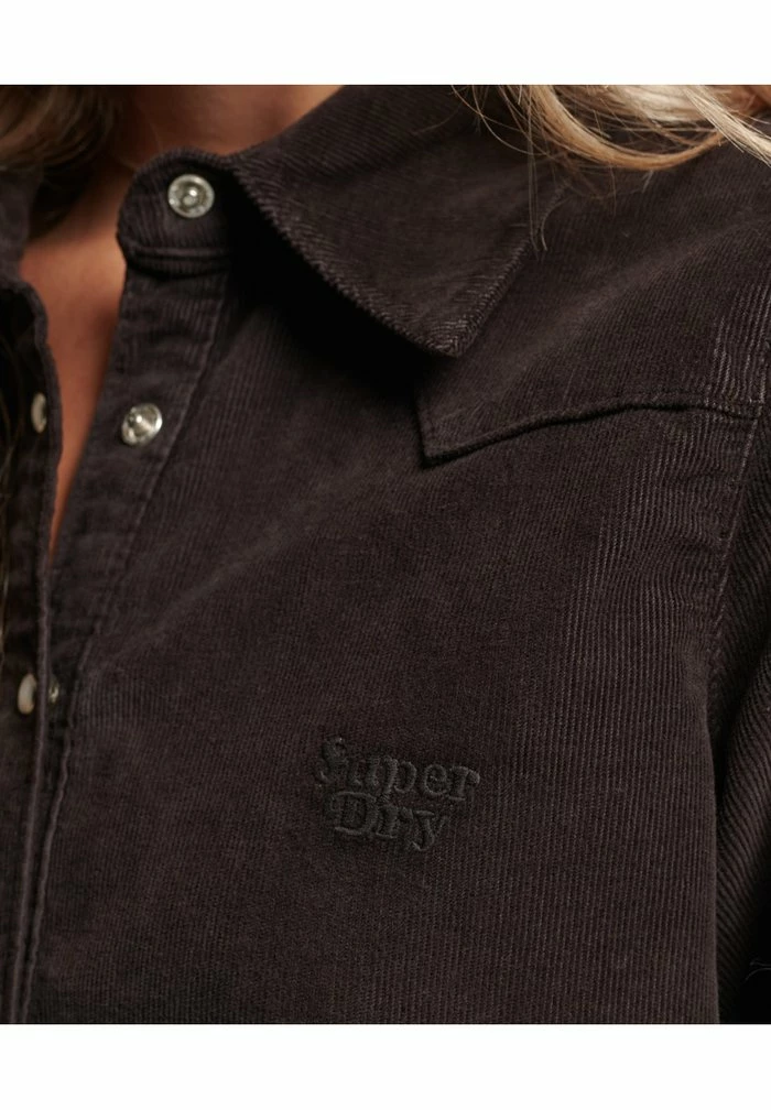 Superdry VINTAGE WESTERN - Button-down Blouse - Bison Black 3 Superdry VINTAGE WESTERN - Button-down Blouse - Bison Black - Image 3