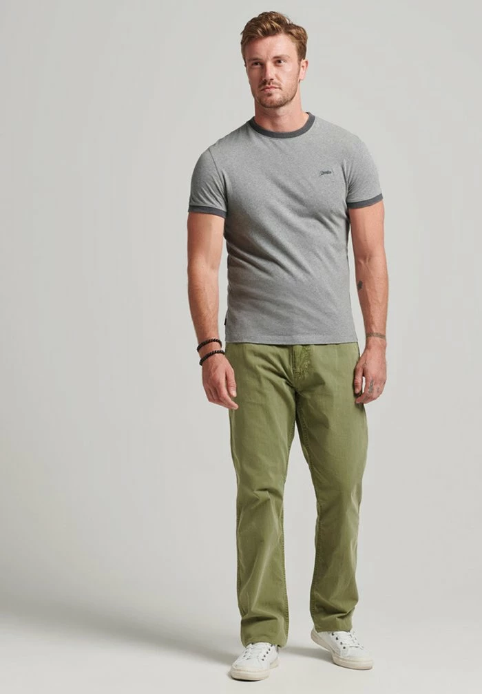 Superdry Basic T-shirt - Grey Marl 1 Superdry Basic T-shirt - Grey Marl