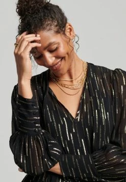 Superdry STUDIOS TIERED - Day Dress - Black -Superdry Shop f54ed44d8f544117821c6dbd5b9b92ba