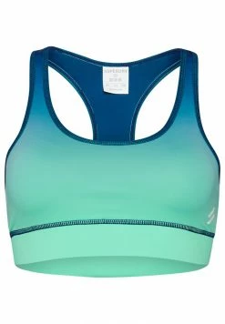 Superdry TRAINING ESSENTIAL - Bustier - Rich Navy Hot Mint Ombre -Superdry Shop f557ab744024466198673ec9799fcc92