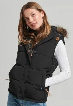 Superdry EVEREST - Waistcoat - Black