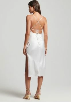 Superdry PREMIUM TIE BACK MIDI - Cocktail Dress / Party Dress - Optic 8 Superdry PREMIUM TIE BACK MIDI - Cocktail Dress / Party Dress - Optic -Superdry Shop f5849163338945949b22a52612e83d7f