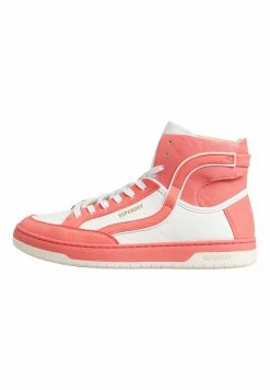 Superdry VINTAGE VEGAN BASKET - High-top Trainers - White Coral