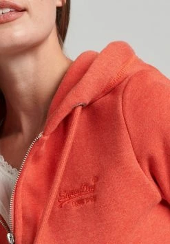 Superdry Zip-up Sweatshirt - Bright Orange Marl -Superdry Shop f5e3bbb4515d4134b31c88415bdc9160
