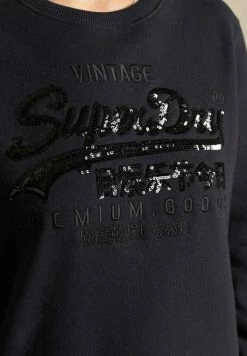 Superdry VINTAGE TONAL - Sweatshirt - Jet Black
