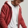 Superdry BORG - Zip-up Sweatshirt - Rhubarb Marl
