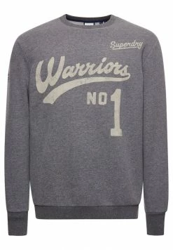 Superdry COLLEGIATE CREW - Sweatshirt - Dark Marl -Superdry Shop f6490c676dc5464092b4b3a871a15999