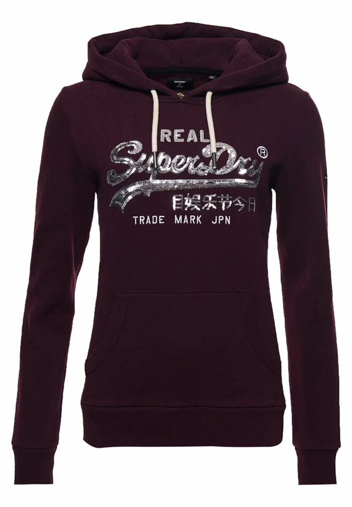 Superdry VINTAGE BOHO SPARKLE - Hoodie - Rich Deep Burgundy 6 Superdry VINTAGE BOHO SPARKLE - Hoodie - Rich Deep Burgundy - Image 6