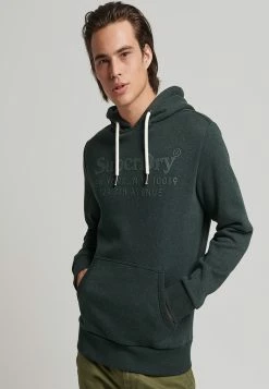 Superdry VINTAGE VENUE TONAL - Sweatshirt - Campus Green Grit