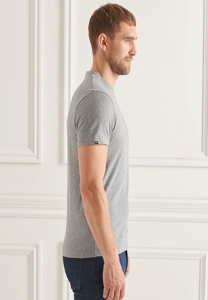 Superdry Basic T-shirt - Noos Grey Marl 1 Superdry Basic T-shirt - Noos Grey Marl