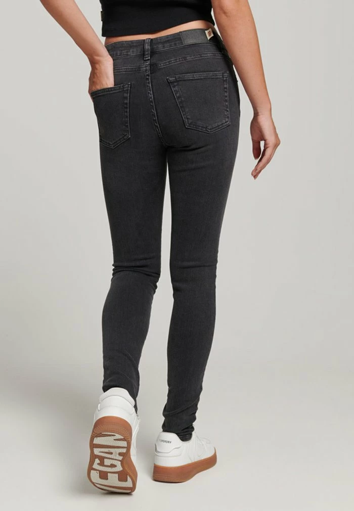 Superdry VINTAGE MID RISE SKINNY - Jeans Skinny Fit - Walcott Black Stone 3 Superdry VINTAGE MID RISE SKINNY - Jeans Skinny Fit - Walcott Black Stone - Image 3