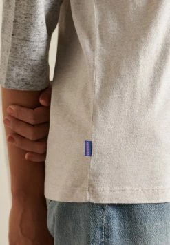 Superdry VINTAGE BASEBALL 3/4 SLEEVED - Long Sleeved Top - Oat Marl/athletic Grey Marl 8 Superdry VINTAGE BASEBALL 3/4 SLEEVED - Long Sleeved Top - Oat Marl/athletic Grey Marl -Superdry Shop f7436011be5c42a5bb370adcea9e94c7
