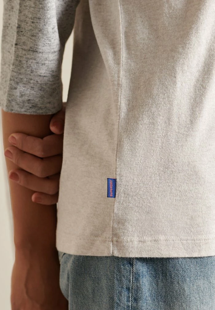 Superdry VINTAGE BASEBALL 3/4 SLEEVED - Long Sleeved Top - Oat Marl/athletic Grey Marl 4 Superdry VINTAGE BASEBALL 3/4 SLEEVED - Long Sleeved Top - Oat Marl/athletic Grey Marl - Image 4