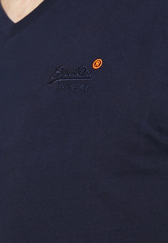 Superdry CLASSIC TEE - Basic T-shirt - Rich Navy 4 Superdry CLASSIC TEE - Basic T-shirt - Rich Navy - Image 4