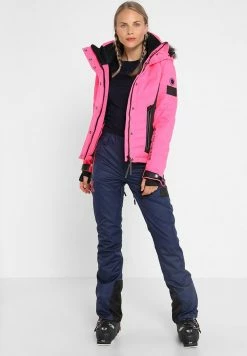 Superdry LUXE SNOW PUFFER - Ski Jacket - Luminous Pink Sheen -Superdry Shop f789480012ce485699844a2827cd9c3c
