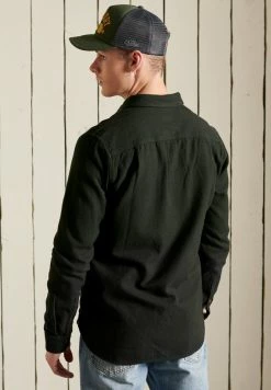 Superdry TRAILS FLANNEL - Shirt - Surplus Goods Olive -Superdry Shop f79558fa06d94785bb9b0dd5cfdc2492