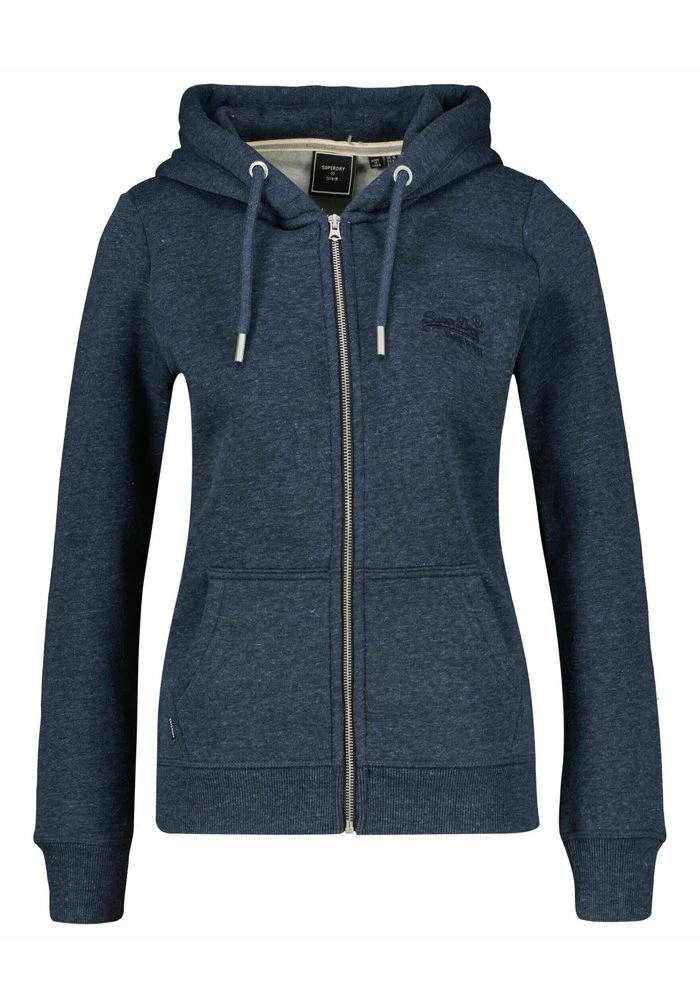 Superdry VINTAGE LOGO - Zip-up Sweatshirt - Nachtblau 1 Superdry VINTAGE LOGO - Zip-up Sweatshirt - Nachtblau