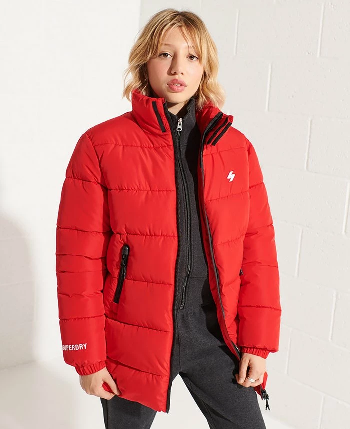 Superdry Winter Jacket - Risk Red 1 Superdry Winter Jacket - Risk Red