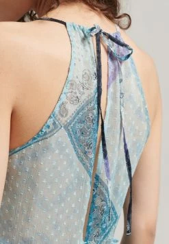 Superdry VINTAGE TIERED CAMI - Day Dress - Bandana Blue -Superdry Shop f7bf7f1e5b514ae595bf1791452c5712