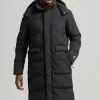 Superdry SPORT LONGLINE - Winter Coat - Black