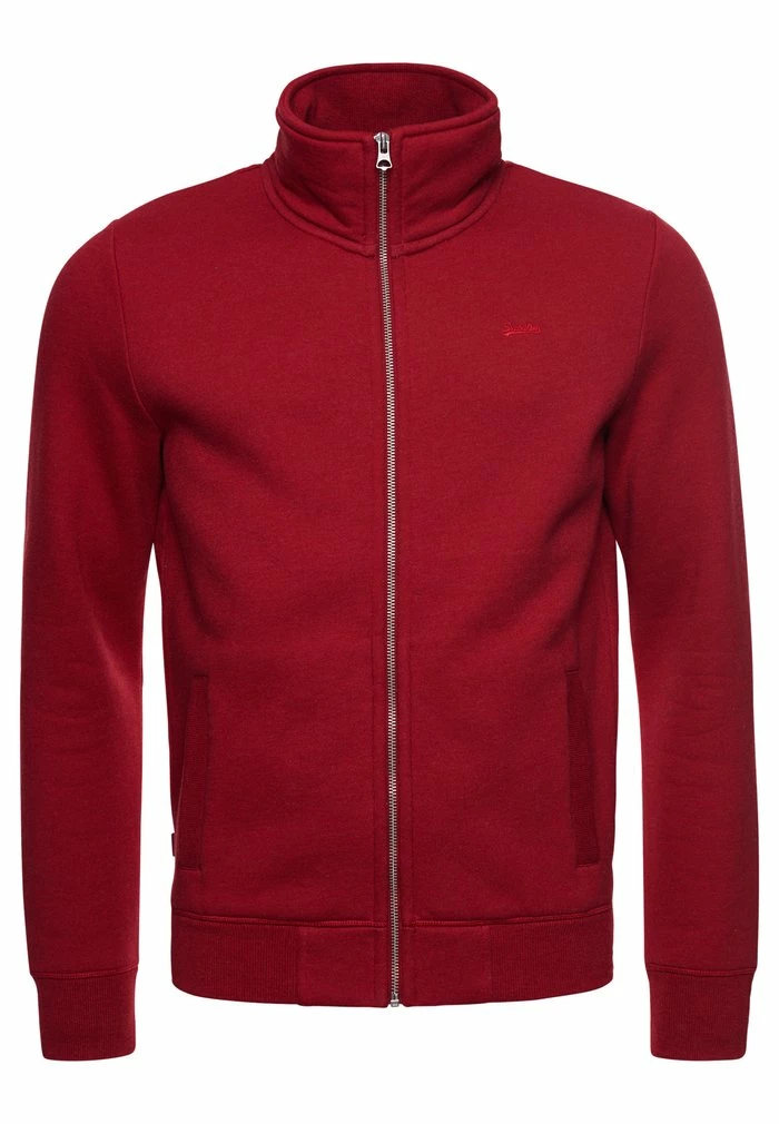 Superdry Zip-up Sweatshirt - Rich Red Marl 3 Superdry Zip-up Sweatshirt - Rich Red Marl - Image 3