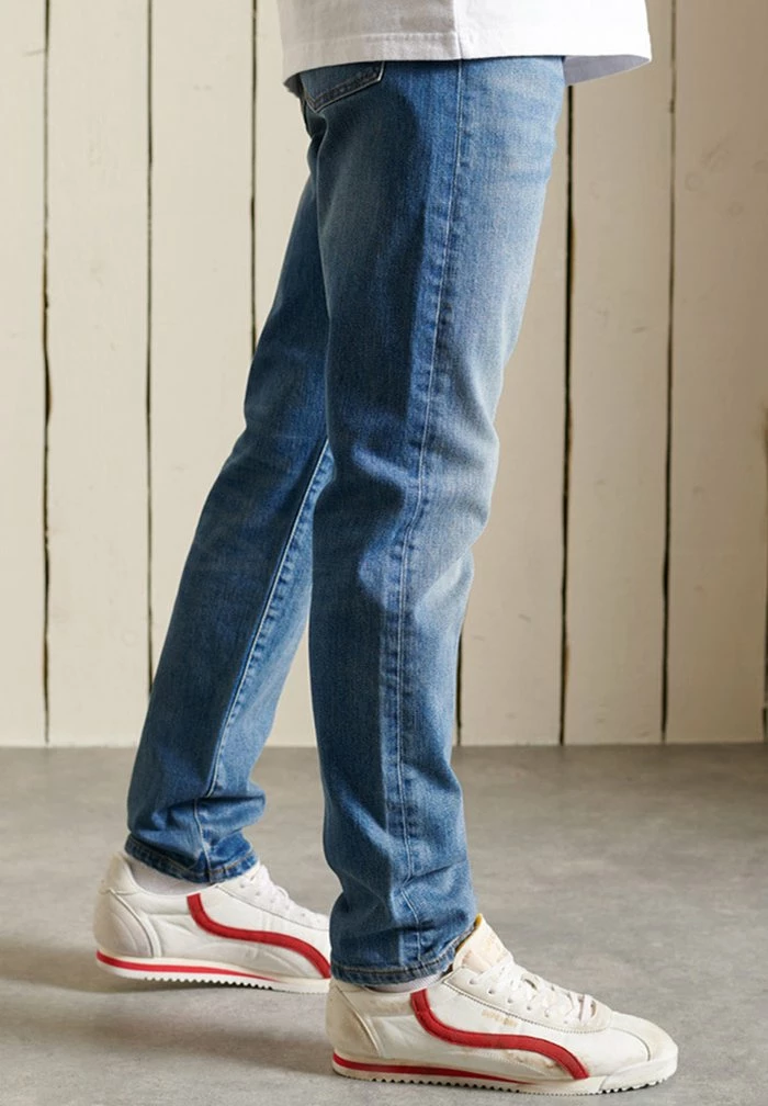 Superdry Slim Fit Jeans - Mercer Mid Blue 6 Superdry Slim Fit Jeans - Mercer Mid Blue - Image 6