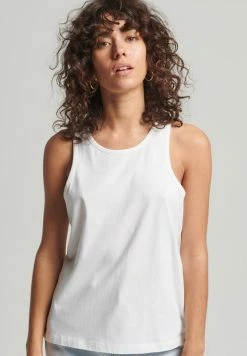 Superdry VINTAGE LOGO EMBROIDERED - Top - Rodeo White