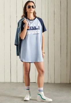 Superdry Jersey Dress - Forever Blue