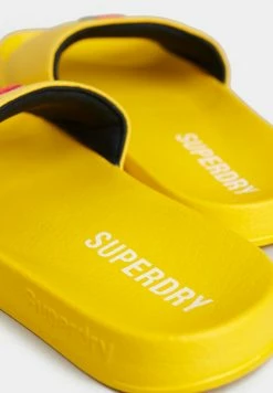 Superdry CORE - Pool Slides - Yellow -Superdry Shop f80a868c9f2043519b0c860d5c5e83b3