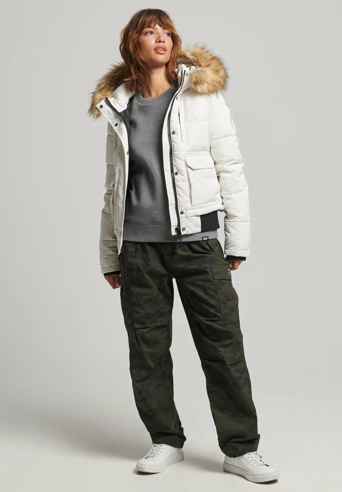 Superdry EVEREST - Winter Jacket - Ecru 2 Superdry EVEREST - Winter Jacket - Ecru - Image 2
