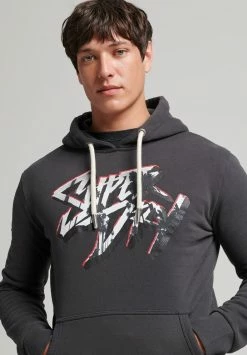 Superdry VINTAGE PHOTOGRAPHIC - Hoodie - Asphalt Grey