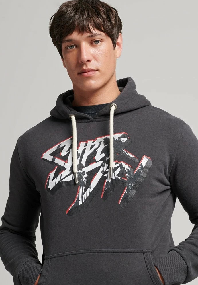 Superdry VINTAGE PHOTOGRAPHIC - Hoodie - Asphalt Grey 1 Superdry VINTAGE PHOTOGRAPHIC - Hoodie - Asphalt Grey