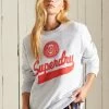 Superdry SCRIPT STYLE - Sweatshirt - Ice Marl
