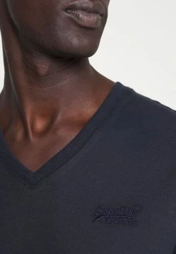 Superdry VINTAGE LOGO VEE TEE - Basic T-shirt - Eclipse Navy -Superdry Shop f8807d1d6a6d44e88698669ba4d36fa6