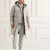 Superdry STUDIOS LONGLINE DUVET - Winter Coat - Flat Grey