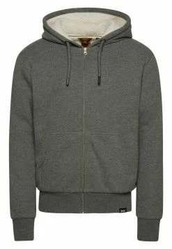 Superdry BORG - Zip-up Sweatshirt - Rich Charcoal Marl -Superdry Shop f8b4e32d34d04af5b6d72b3aeae7b93e