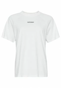 Superdry CORE SHORT SLEEVE - Print T-shirt - White