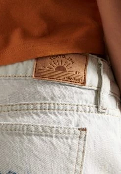 Superdry CUT OFF - Denim Shorts - Bleach White Tie Dye -Superdry Shop f8d99871b19d448ebaefb04e2913a629