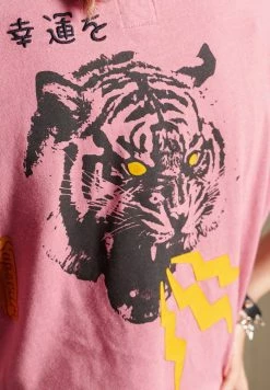 Superdry Print T-shirt - Apricot Pink