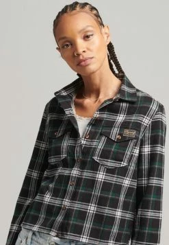 Superdry Button-down Blouse - Idaho Check -Superdry Shop f96bef7690914b1a94fd52a0ee05ef92