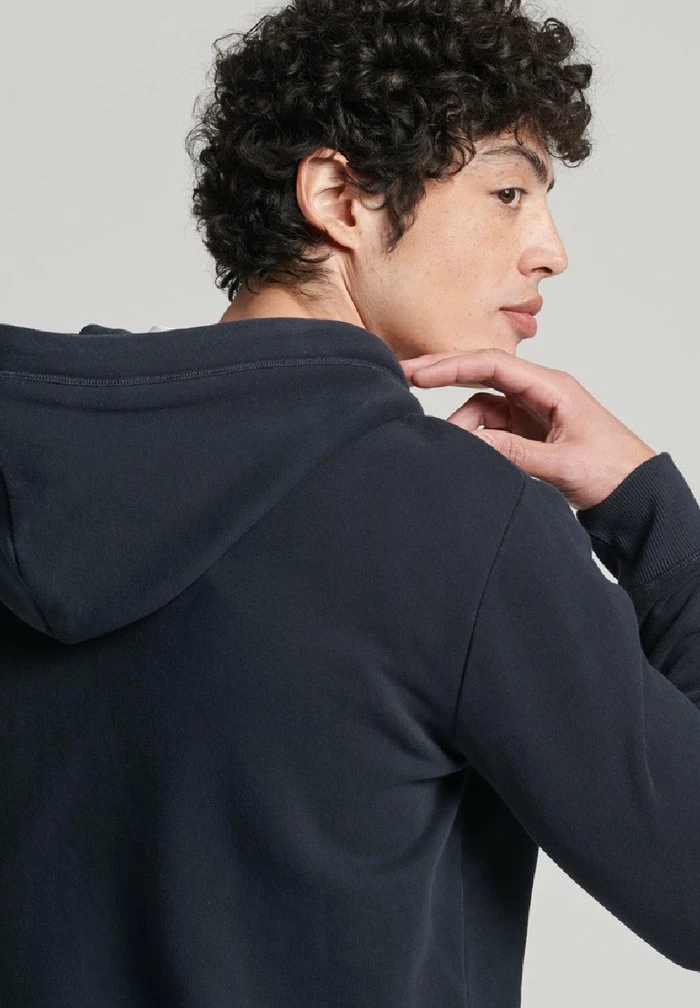 Superdry VINTAGE LOGO - Zip-up Sweatshirt - Eclipse Navy 2 Superdry VINTAGE LOGO - Zip-up Sweatshirt - Eclipse Navy - Image 2
