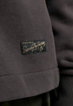 Superdry VINTAGE LOGO BOX FIT - Hoodie - Bison Black -Superdry Shop f97f461706314526a928d0a6f03dce84