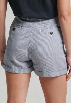 Superdry STUDIOS - Shorts - Optic Navy Stripe