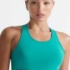 Superdry TRAINING CORE CROSS - Bustier - Teal Blue
